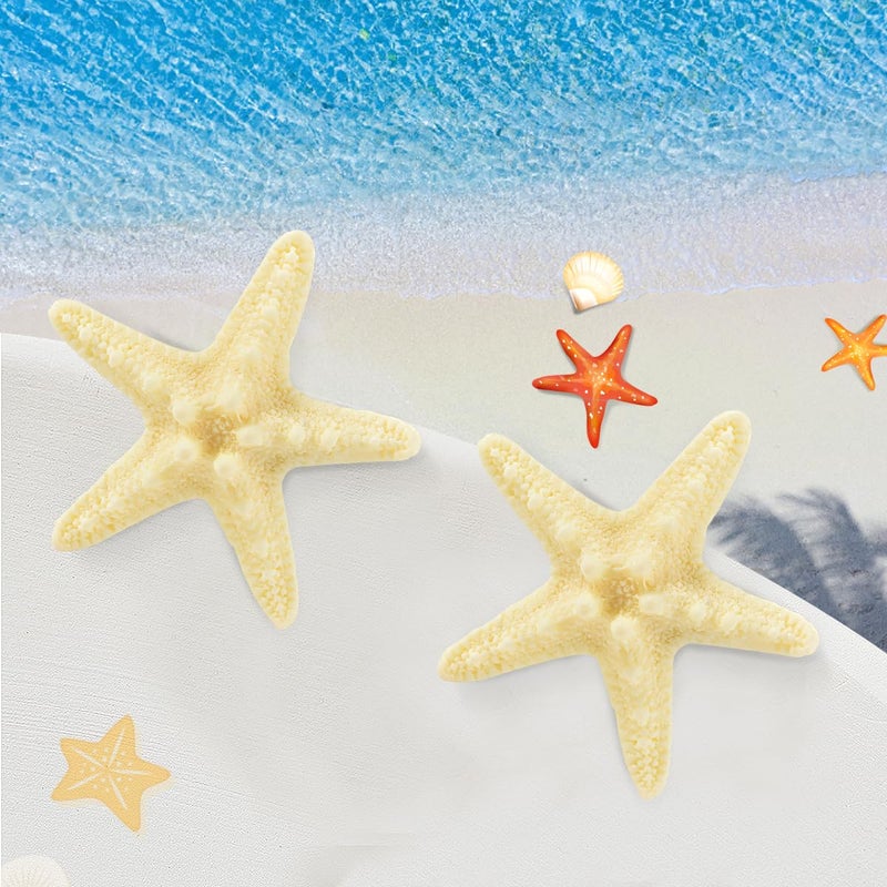 OBTANIM 2 Pcs Starfish Hair Clip Resin Beach Sea Star Hair Pins Mermaid Hair Clips Accessories for Women and Girls - Image 5